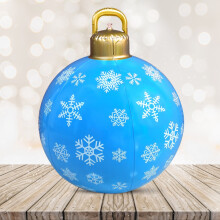60cm PVC Inflatable Christmas Ball Ornament
