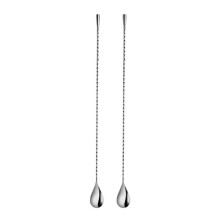 Bar Spoon Stainless Steel Cocktail Stirrer 2 Pcs