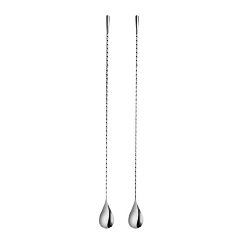 Bar Spoon Stainless Steel Cocktail Stirrer 2 Pcs