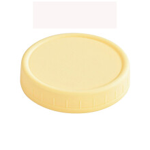 Wide Mouth Mason Jar Lids 86mm Leak-Proof White Plastic Caps