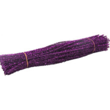 Purple Sparkle Pipe Cleaners Craft Stems 100PCS