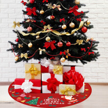 Weihnachtsbaumrock aus bedrucktem Stoff, 60 Zoll