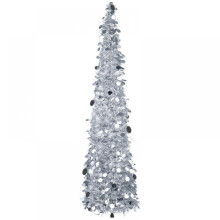 5ft Collapsible Shiny Sequin Christmas Tree with Stand