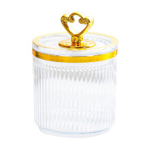 Airtight Storage Jar Clear Plastic 1 pc