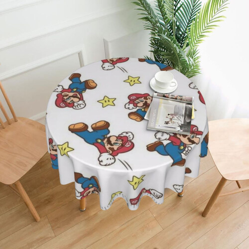 Polyester Round Tablecloth 60 in – Waterproof, Wrinkle