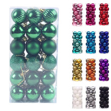 Staron green Christmas ornaments 40mm balls 36 pcs