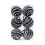 Halloween Ball Ornaments Black 6 pcs 1