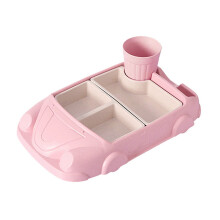 Car-Shaped Children's Tableware Set Stainless Steel