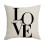 Housse de coussin imperméable noire et blanche 1