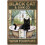 Placa de metal vintage com um gato preto e a frase "Lave suas patas" (8x12 polegadas). 1