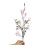 Flor artificial de magnólia Poaug com folhas rosa 1