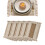 Set de 6 sets de table en coton et lin, 30 x 40 cm 1