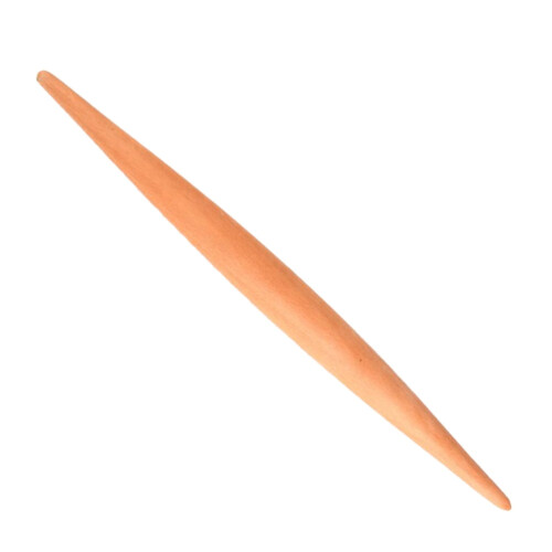 Houten deegroller van 34 cm voor bakken en pasta.
