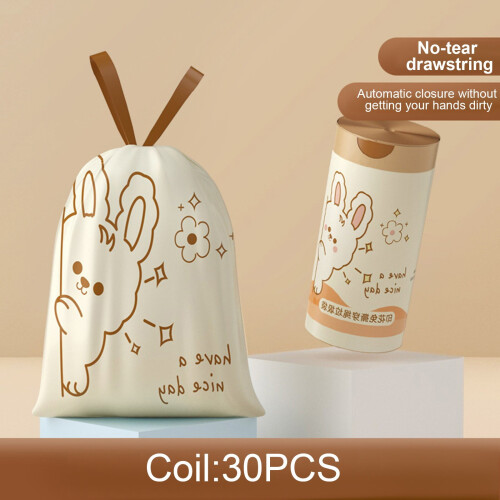 White Rabbit Müllbeutel mit Kordelzug, 4 Gallonen, 120er-Packung