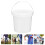 Rund hink av plast med lock, vit, 5 liter 1