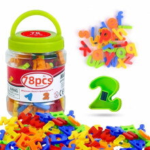Lettres et chiffres magnétiques de 78 pièces pour les tout-petits