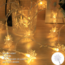 HIBIBUD Star-Moon Solarverlichting, 10 meter
