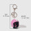 Unique Alloy Plastic Motorcycles Helmet Keyring Perfect-White 4