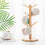 Bamboe bekerhouder met 6 haken 4