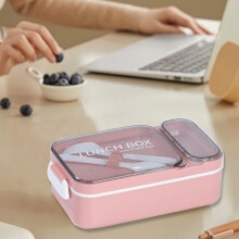 Christmas lunch box microwaveable compartmentalised 1 piece