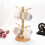 Bamboo Coffee Mug Rack with 6 Hooks 1