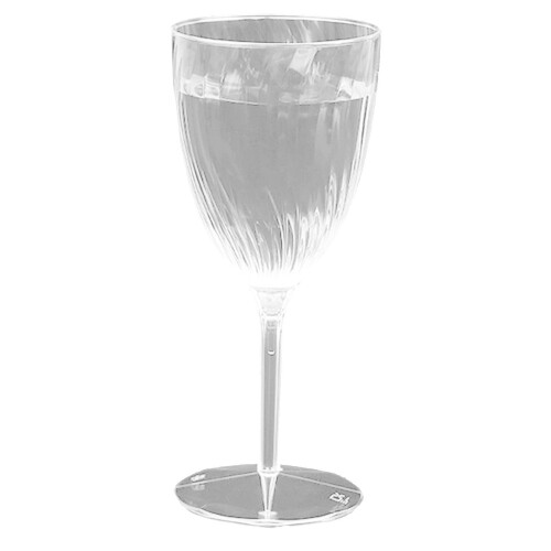 Disposable Plastic Champagne Glasses 180ml High-Stem