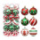 Godom Christmas Tree Ornaments Red Green 30PC 1