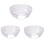 Godom acrylic bowl transparent round 3 pcs 1