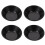 Mini Pie Pans Non-stick Baking Molds Black 4 pcs 1
