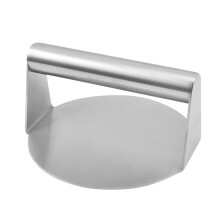 Pressa per hamburger in acciaio inox con manico (1 pezzo)