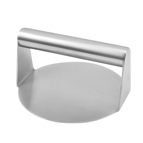 Pressa per hamburger in acciaio inox con manico (1 pezzo)