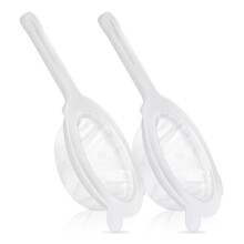 2-delat set med vitt nylonnät – 120 och 200 mesh
