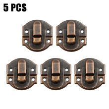 Wood Jewelry Box Hasp Clasp Set 5 pcs