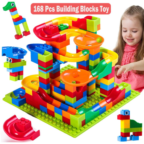 Jeu de construction classique Big Blocks – Circuit de course éducatif pour