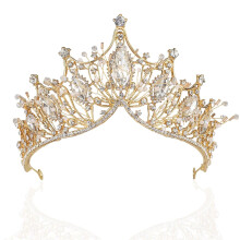 Black Baroque Queen Crown for Women, Gothic Tiara with