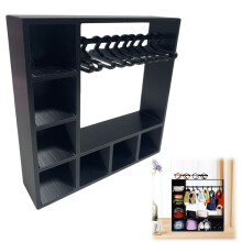 Plastic Doll Clothes Closet Storage Box with 10 Hangers, Compatible with Dollhouse Accessories – 6"x2"x6"