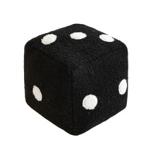 Almofada divertida em formato de cubo de dado, 20 cm