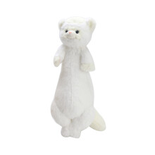 Plyšový polštářek fretka 52 cm bílý nebo karamelový
