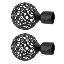Metallgardinstangender for 22 mm stenger (2 stk.)