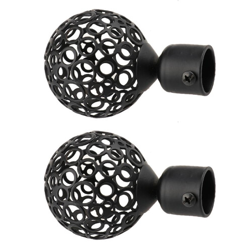Capete metalice pentru bare de perdea de 22 mm (2 buc.)
