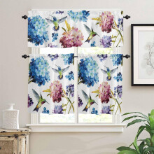 Tacar Cuirtíní Uiscedhath Hydrangea Colibrí 3 phíosa