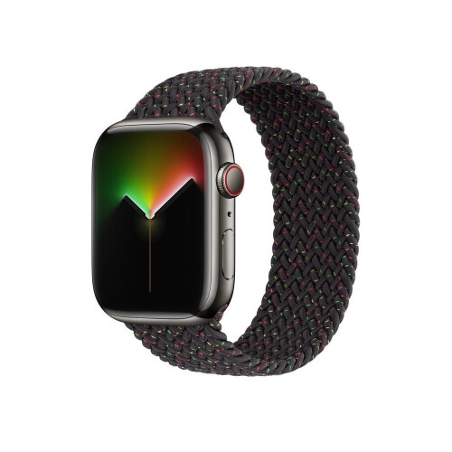 National Geographic Apple Watch Black Braided Solo-Loop 41mm Size 7 1