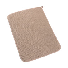 XIUH Küchenhelfer, 2 Stück saugfähige Mikrofaser-Geschirrtrockenmatte 14,96'' x 19,69'' für die Küchenarbeitsplatte (Beige)