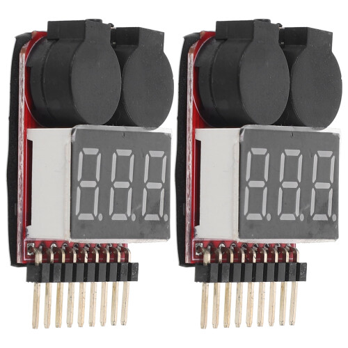 Tester per batterie LiPo, verifica capacità (2 pezzi)