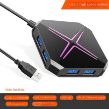 USB Hub3.0Splitter1Drag6Vysokorýchlostný so zvukovou kartou TF SD karta Multifunkčný konverzný rozširujúci HUB