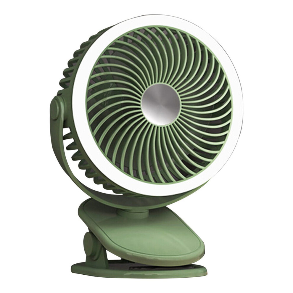 Portable Usb Rechargeable Desk Fan With Led Light 946140637938