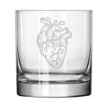 Bicchiere da whisky highball da 11 once con cuore anatomico