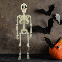 Federra kleine Halloween skeletbeeldjes, perfect voor griezelige feestdecoraties en doe-het-zelf buitenhuisdecoratie.