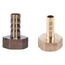 NPT binnendraad rechte connector met 3 stuks 1/2 binnendraad 8 mm lucht pneumatische gasslang slangkoppeling goudkleurig