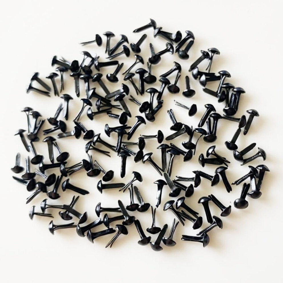 White Mini Brads Paper Fasteners 100 Pcs 9314556656606